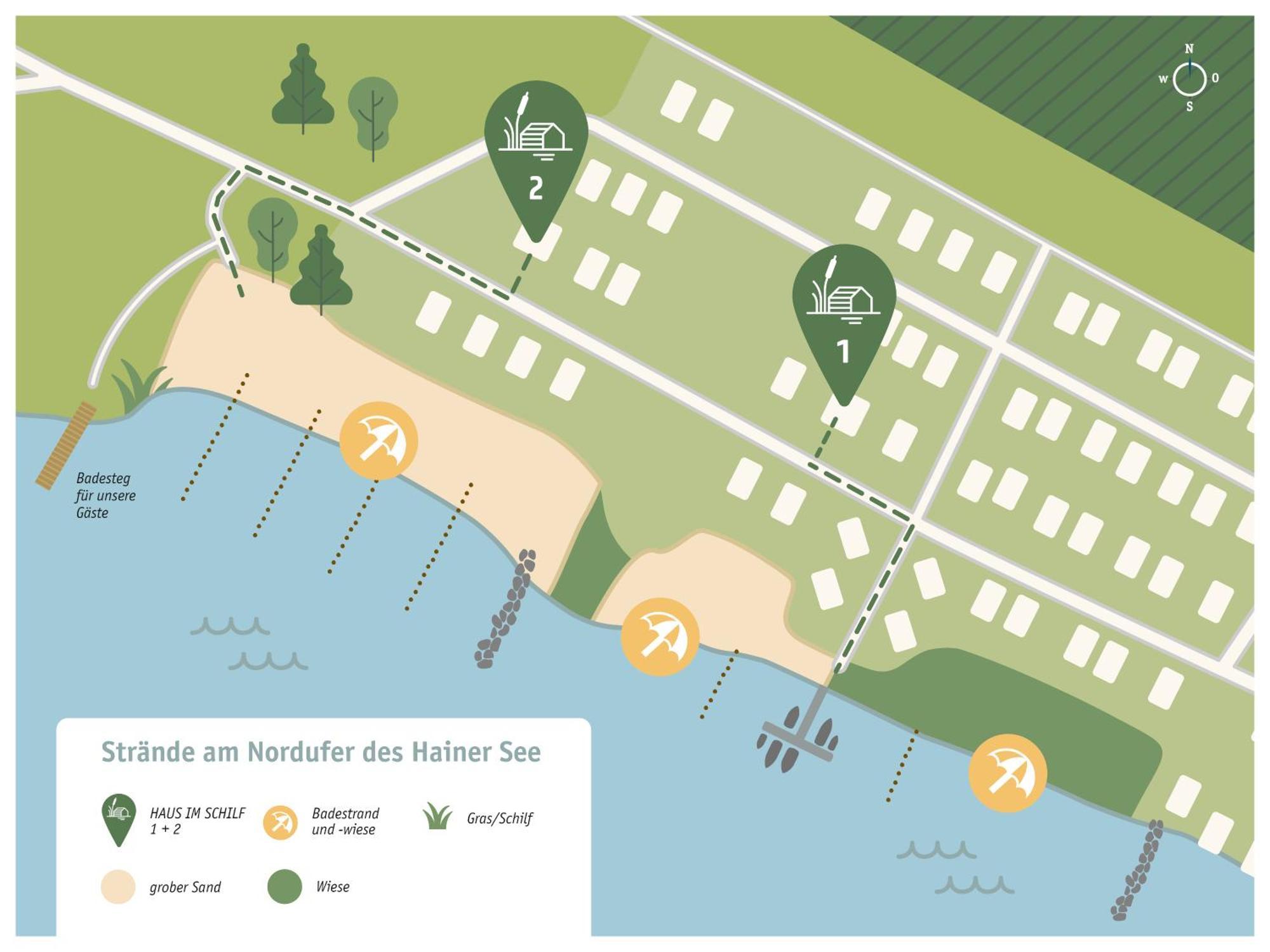 Haus Im Schilf 2 - Ferienwohnungen Am Hainer See Bei Leipzig ノイキエリッチュ エクステリア 写真